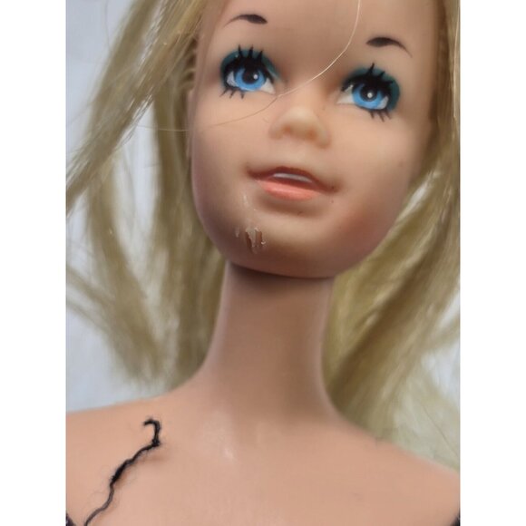 1976 Mattel Standard Barbie Doll #7382 Stacey Face Mold KOREA Straigt Legs- TLC - Picture 3 of 16